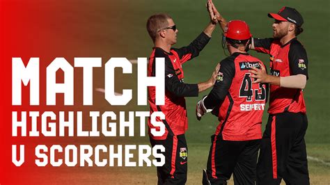 Perth Scorchers vs Melbourne Renegades, 21st Match .